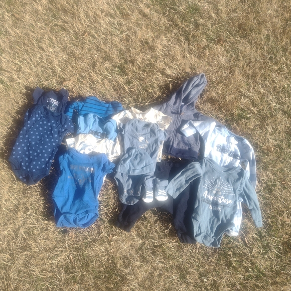 Carter's Other - Carter's Blue and Gray Kids Matching Sets